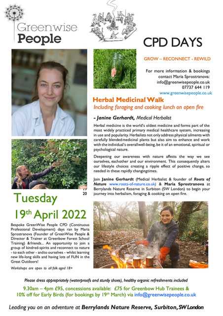 Medicinal Herbal Walk – Foraging – Cooking on Open Fire_April 2022 Medicinal Herb Walk